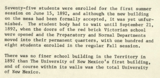 Original Document Proclaiming Student Enrollment and the Only School Building in Territory - Found in South Western Research Photographs
